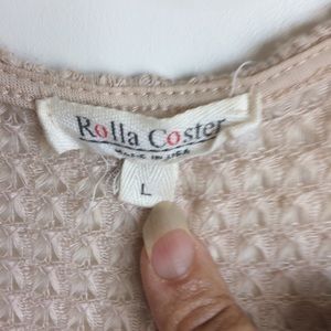 Rolla Coster Sweaters - Kimono Sweater Rolla Coster Beige Cotton Knit Sz L Rolla Coster Sweaters - Kimono Sweater Rolla Coster Beige Cotton Knit Sz L